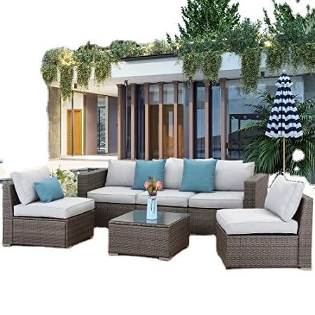 Patio Garden Sectional Combination Wicker Leisure Rattan Sofa Set Furniture