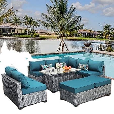 Patio Garden Sectional Combination Wicker Leisure Rattan Sofa Set Furniture