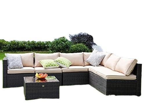 Patio Garden Sectional Combination Wicker Leisure Rattan Sofa Set Furniture