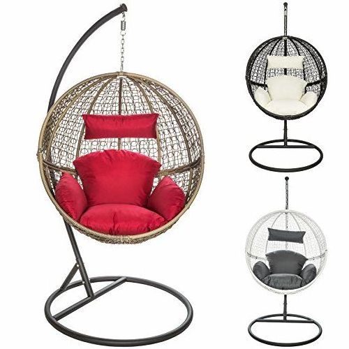 High Quality Hanging Egg Swing Chair With Bracket Aluminum Frame Indoor Outdoor Frame Fabric Packing Furniture