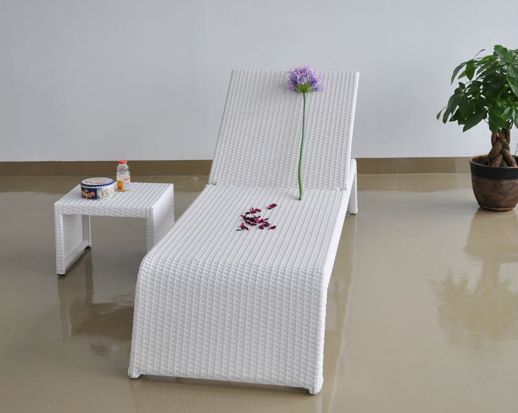 Garden Sunbed With Table Poly Rattan Outdoor Patio Combines Style Will Become The Focal Point Of Your Garden Or Patio.