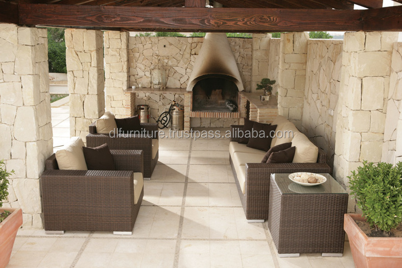 Garden Rattan Wicker Outdoor Furniture Sofa Set Used Patio Sofa Outdoor Sofa Rattan Set Furniture