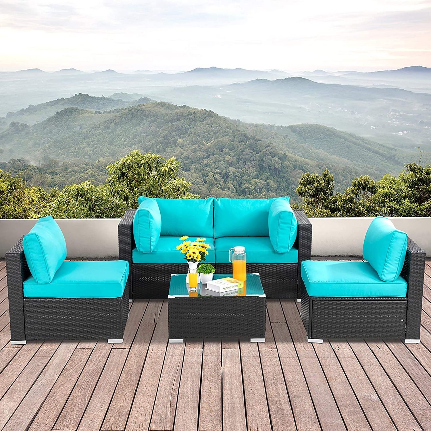 MODERN HIGH QUALITY OUTDOOR SET SOFA GARDEN RATTAN FURNITURE/ BEST SELLER POLY RATTAN FURNITURE