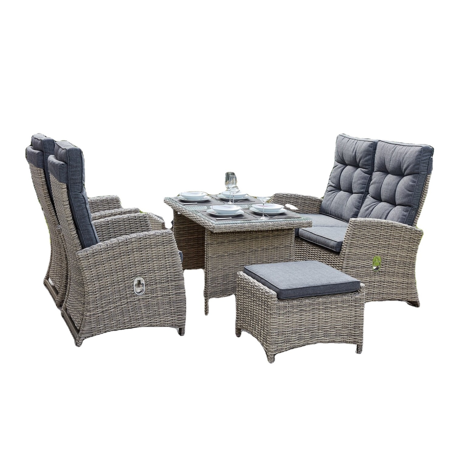 MODERN HIGH QUALITY OUTDOOR SET SOFA GARDEN RATTAN FURNITURE/ BEST SELLER POLY RATTAN FURNITURE