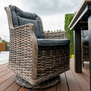 Swivel sofa chair for Outdoor Aluminum Furniture Rattan Set/ Outdoor Furniture