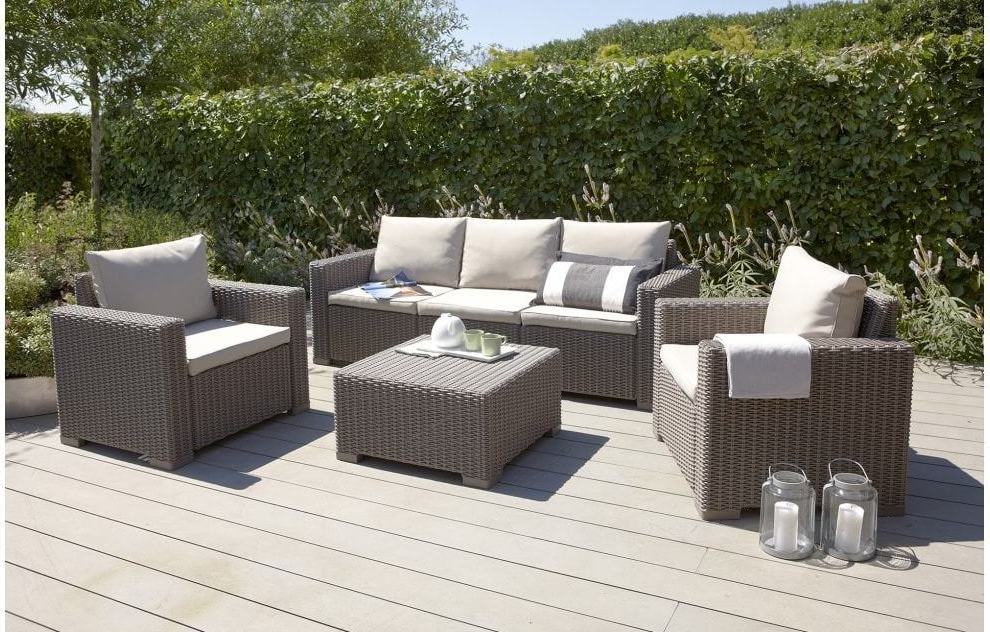 High Quality Outdoor Furniture Garden Sofa Set Rattan Lounge Patio Furniture Sofa Set With Furniture Cover