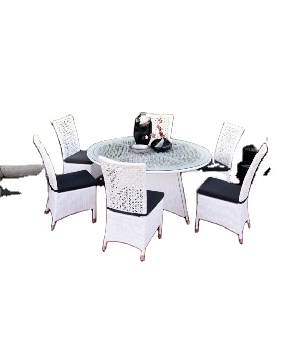 OUTDOOR FURNITURE SET - Classic Design Customized Style white wicker Patio Outdoor Poly Rattan Furniture of D.L Furniture