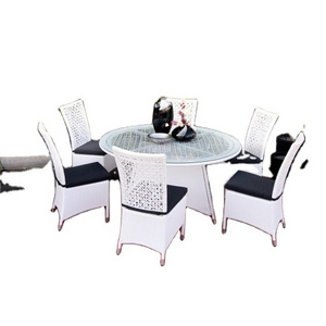 OUTDOOR FURNITURE SET - Classic Design Customized Style white wicker Patio Outdoor Poly Rattan Furniture of D.L Furniture