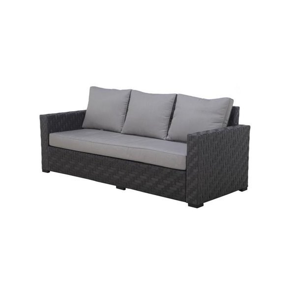 3 seater sofa for garden outdoor furniture/ wicker garden outdoor chair with cushion/ resin wicker patio furniture