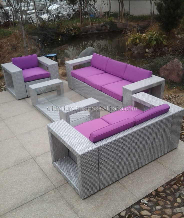 Garden Rattan Wicker Outdoor Furniture Sofa Set Used Patio Sofa Outdoor Sofa Rattan Set Furniture