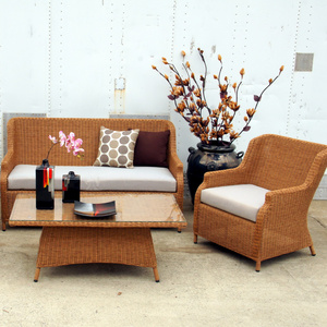 Cheap price hot Sofa set/ poly rattan  outdoor indoor furniture from DL// Vietnam