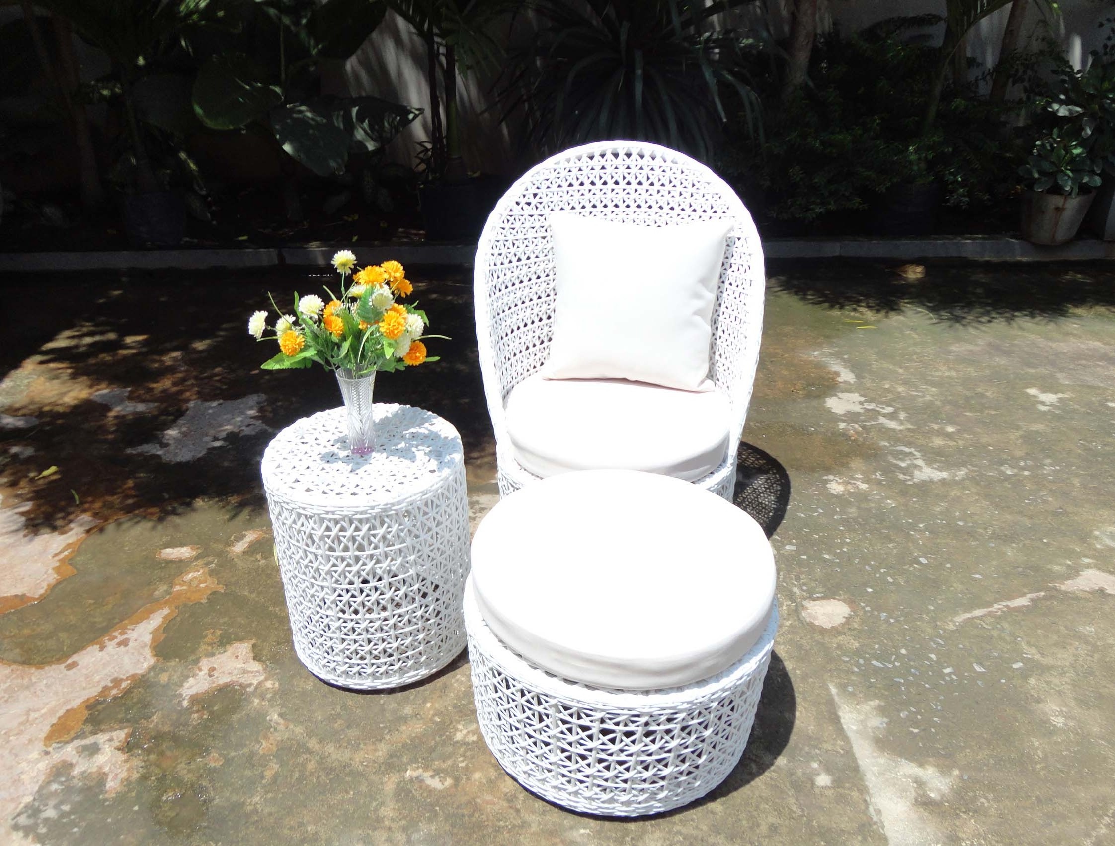 Aluminiumframe Rattan Furniture Set for Garden Courtyard Apartment or Farmhouse in Vietnam