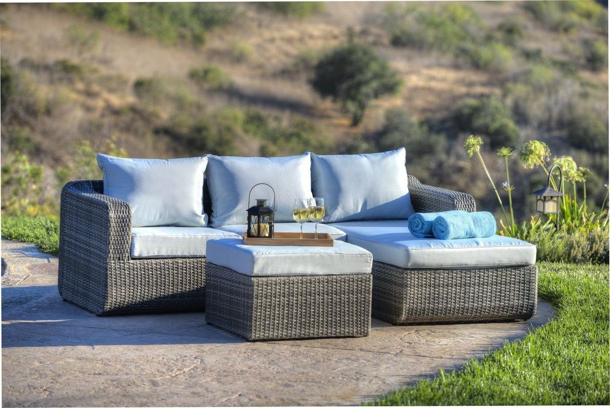 GARDEN FURNITURE WEAVING PATIO SOFA SET ALUMINIUM ROPE OUTDOOR SOFA/ MODERN PATIO FURNITURE/