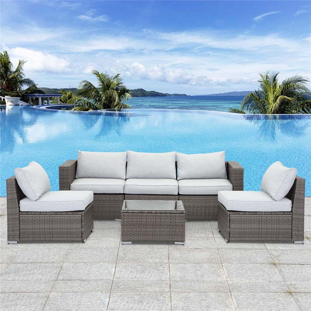 2 armless chairs and table for red wicker grey rattan sofa set outdoor furniture