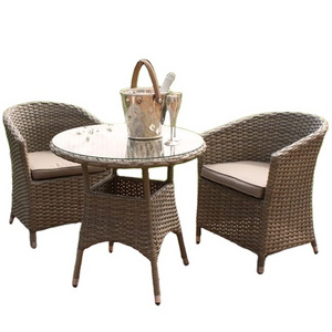 Garden furniture set backyard table and chairs rattan outdoor table set