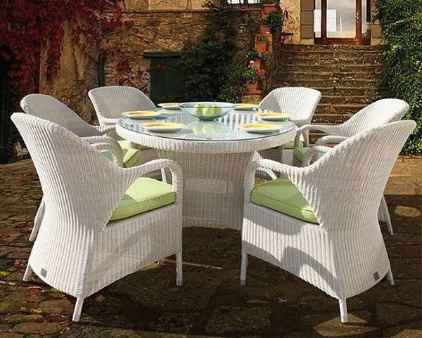 OUTDOOR FURNITURE SET - Classic Design Customized Style white wicker Patio Outdoor Poly Rattan Furniture of D.L Furniture