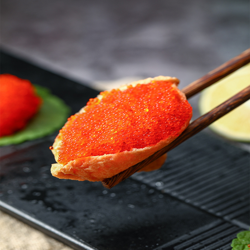 Gold Supplier Tobiko Flying Fish Egg Sushi Caviar Tobiko De Eieren Van Vissen Flying Fish Roe