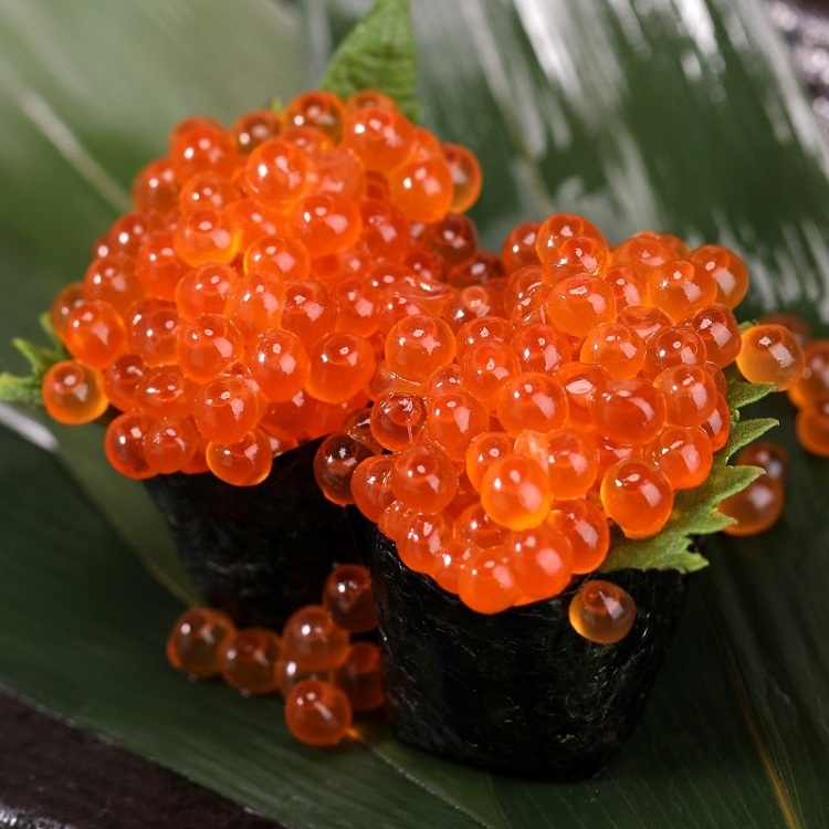 Orange Frozen Flying Fish Roe Tobiko Japanese Food Sushi Topping Caviar