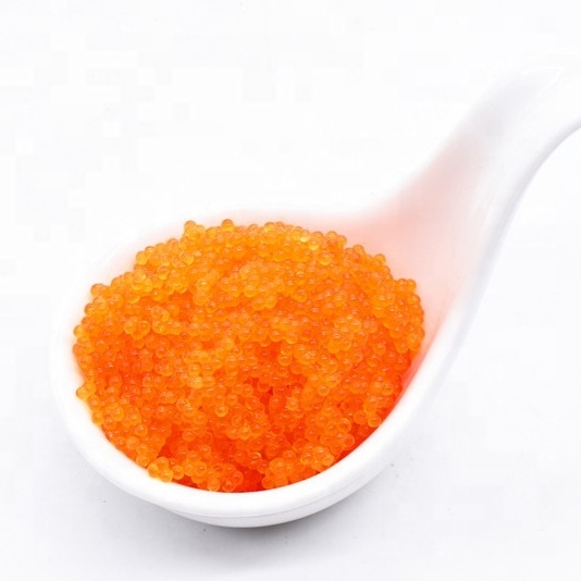 Orange Frozen Flying Fish Roe Tobiko Japanese Food Sushi Topping Caviar