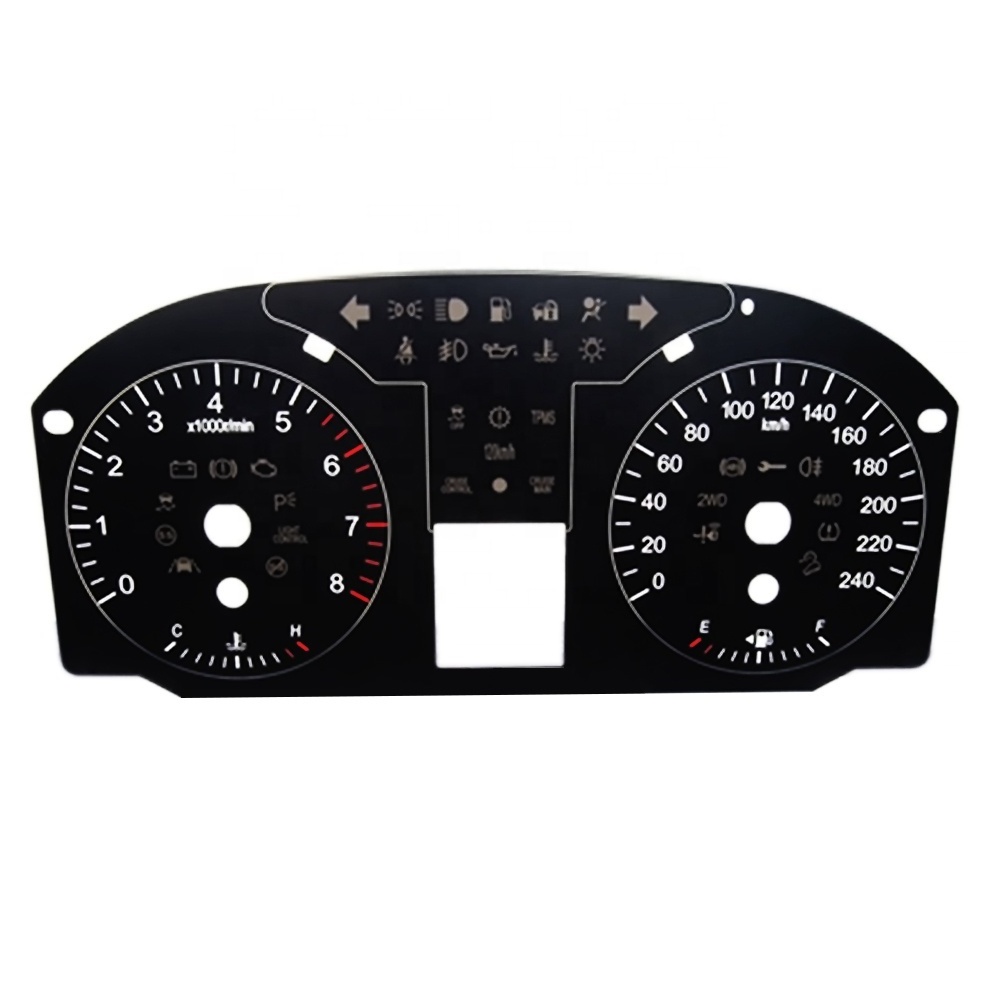 OEM/ODM Car Dial Silk Screen Prints Universal Auto Meter 2D Digital Dashboard Speedometer