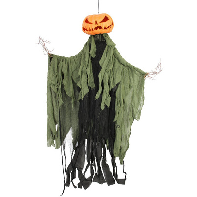 Hot Selling Pvc Orange Party Event Halloween Pumpkin Ghost Costume Outdoor Yard Decoration