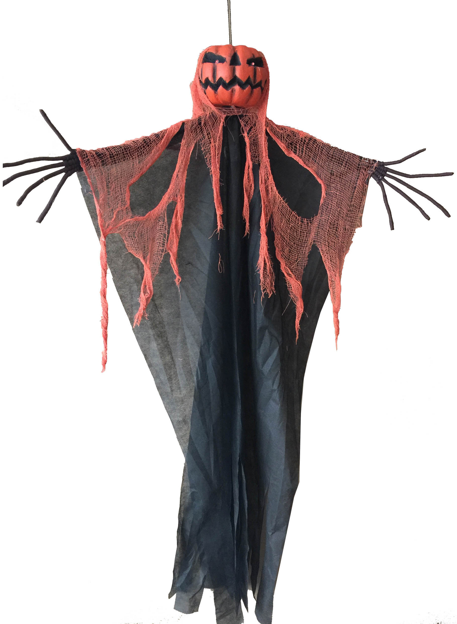 Hot Selling Pvc Orange Party Event Halloween Pumpkin Ghost Costume Outdoor Yard Decoration