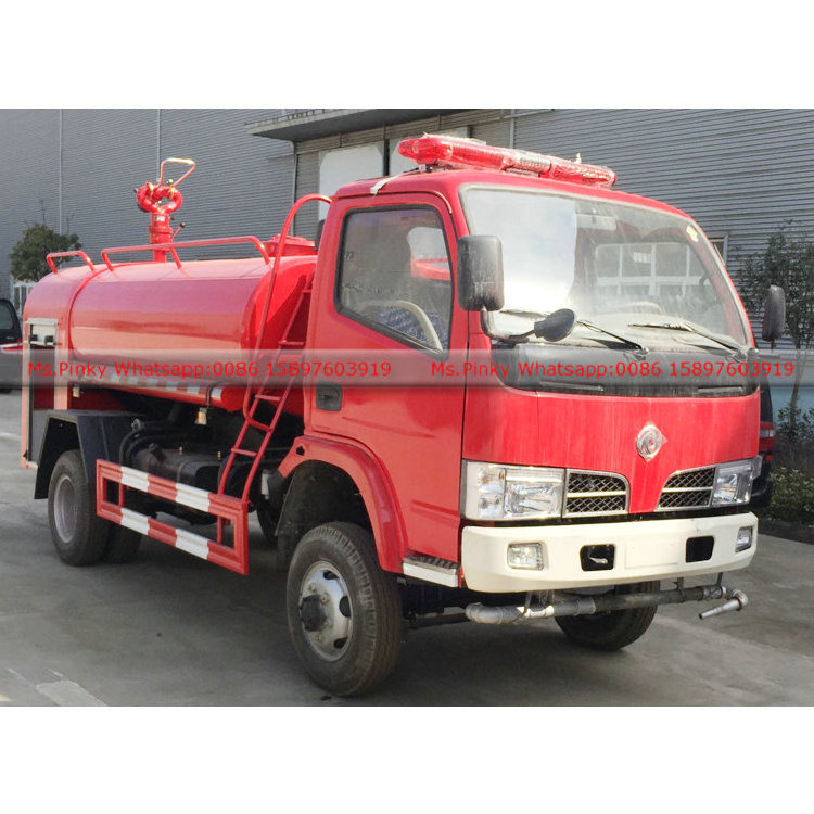 Four Wheel Drive 4WD Fire Truck With Water Bowser 3.5Tons Fire Fighting Trucks