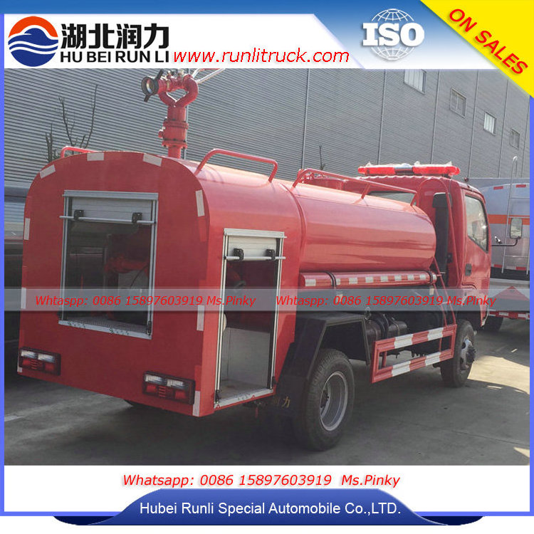 Four Wheel Drive 4WD Fire Truck With Water Bowser 3.5Tons Fire Fighting Trucks