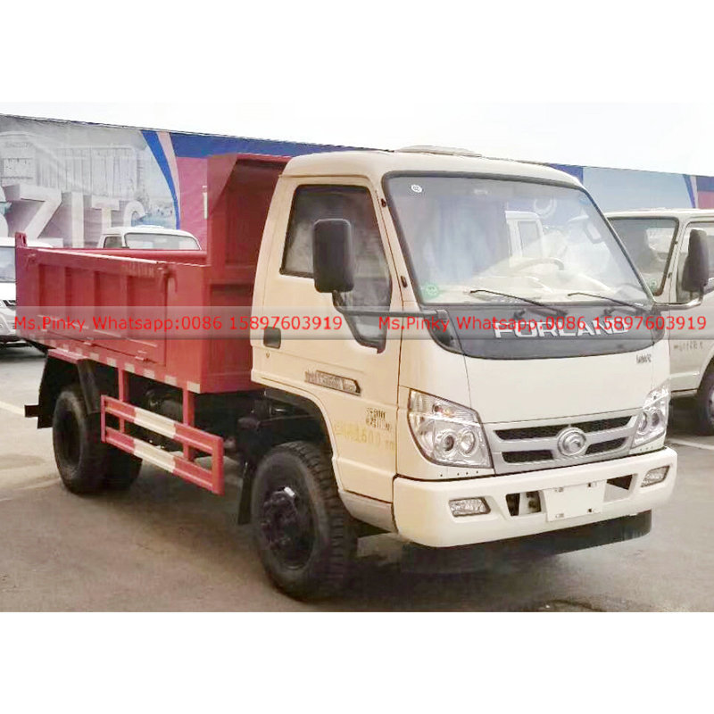 Foton Forland Light Duty Small Mini Dump Truck 2T 3T 4Tons 5Tons Loading for Sales Call/Whatsapp 0086 15897603919