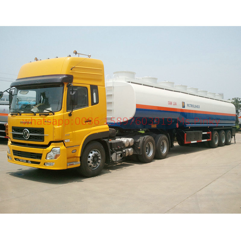 3 axles Fuel Tanker Trailers 43000Liters Tank capacity Trailer