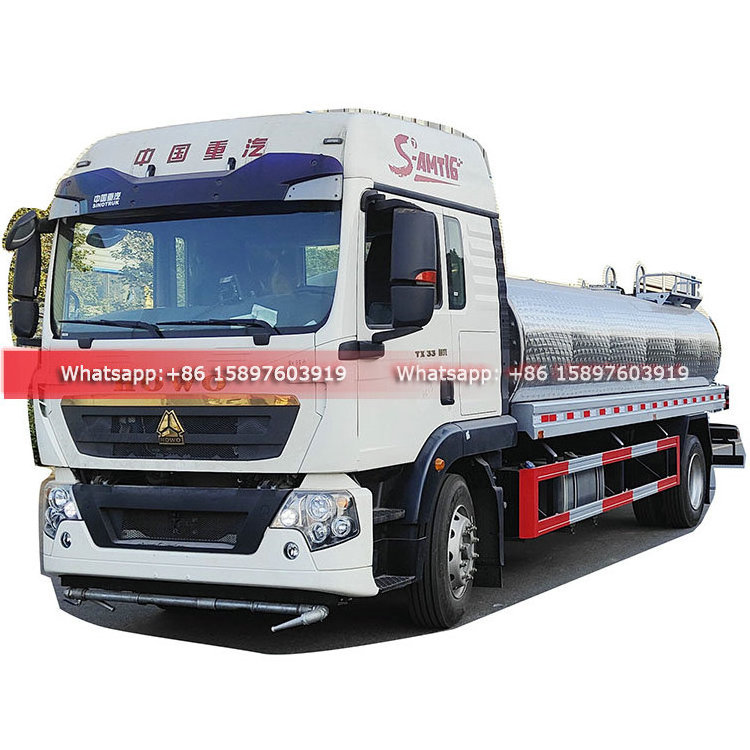 HOWO Automatic Transmission  15000Liters Potable Water Tank Truck Good Price For Sales