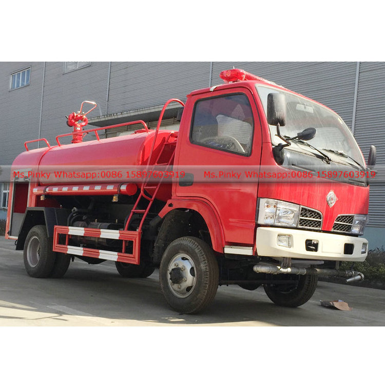 Four Wheel Drive 4WD Fire Truck With Water Bowser 3.5Tons Fire Fighting Trucks