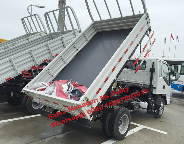 Light JAC Flat bed Dump Truck 5Tons Cargo Vehicle Price