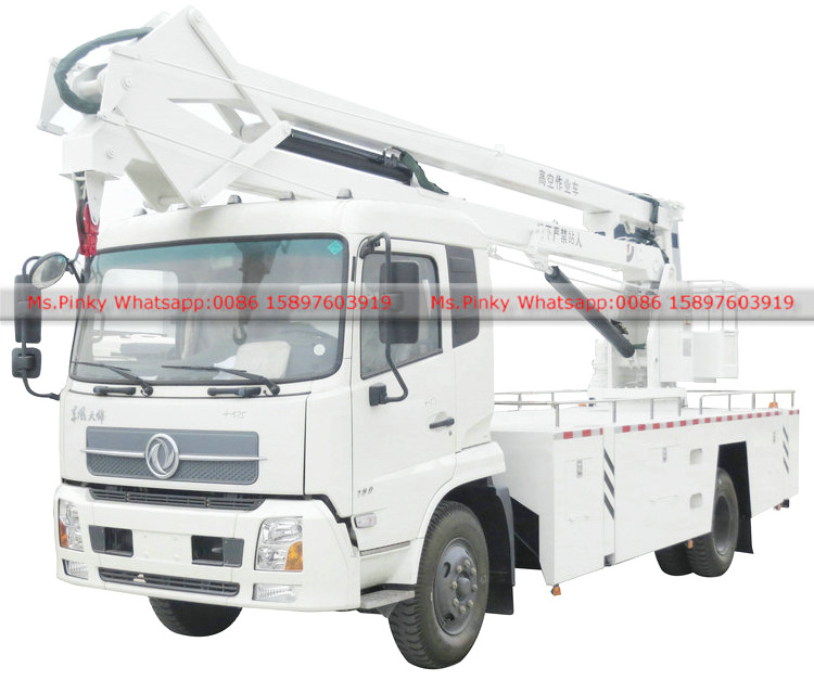 Factory Cheaper Price  Kingrun Aerial Platform Working Lift Bucket Hydraulic Truck  20m Mounted Man Lifter Basket Truck