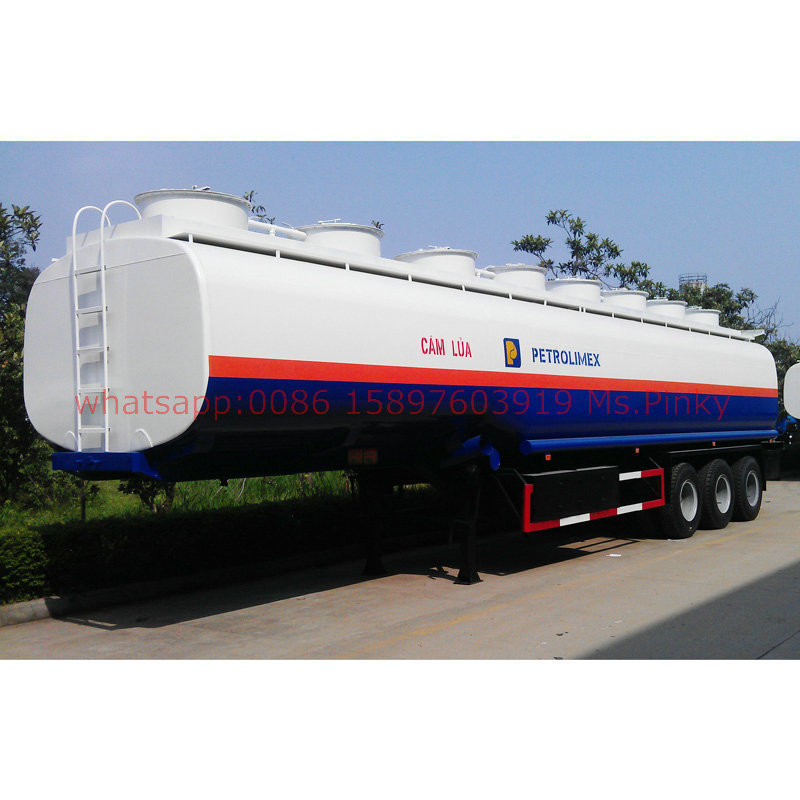 3 axles Fuel Tanker Trailers 43000Liters Tank capacity Trailer