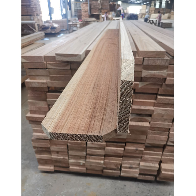 Japanese cedar wooden pickets fence barrier wood fencing picket in Outdoor