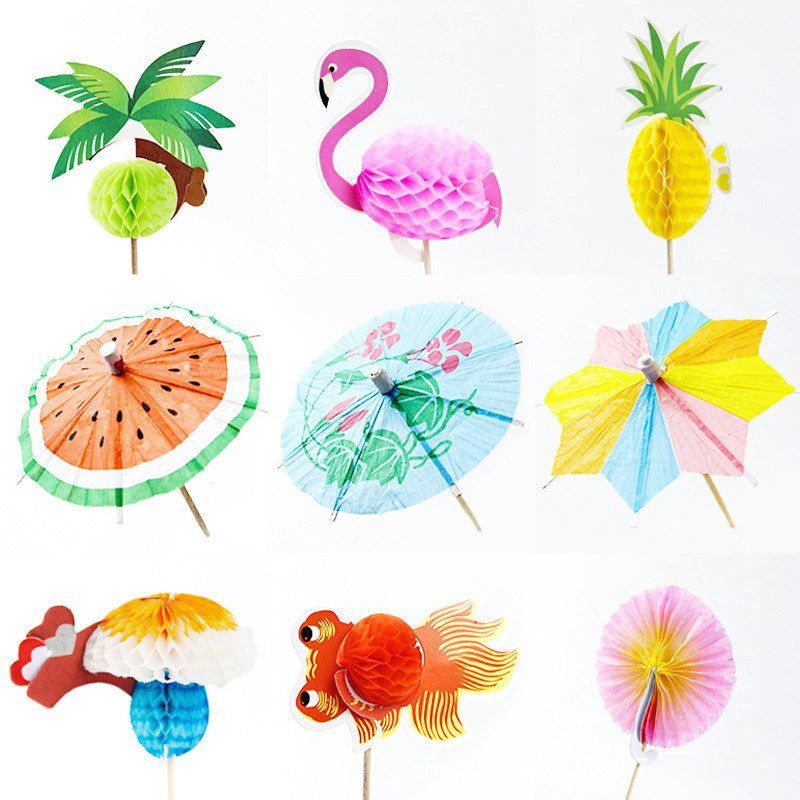 Cocktail Umbrella Bamboo/Wood Toothpicks Cupcake Toppers Cocktail Picks Party Supplies Decorative Cocktail toothpicks