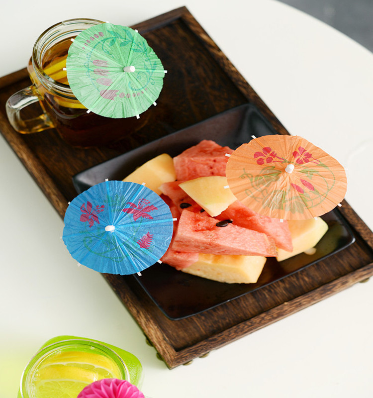 Cocktail Umbrella Bamboo/Wood Toothpicks Cupcake Toppers Cocktail Picks Party Supplies Decorative Cocktail toothpicks