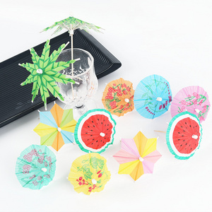 Cocktail Umbrella Bamboo/Wood Toothpicks Cupcake Toppers Cocktail Picks Party Supplies Decorative Cocktail toothpicks