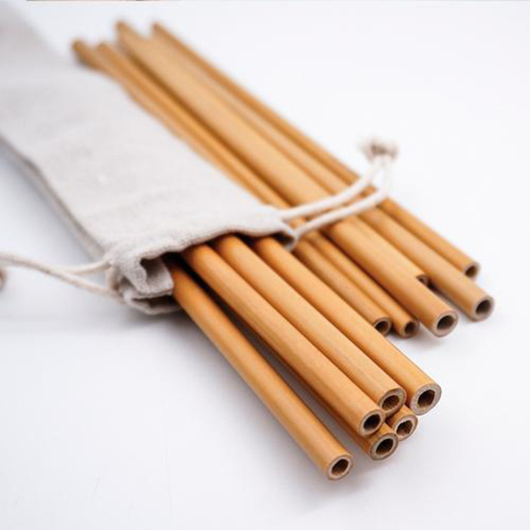 2024 hot selling bamboo straws disposable straws drink use 100% nature bamboo used