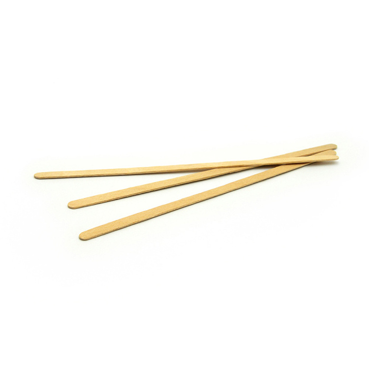 High Quality 100% Natural bamboo Coffee Stirrer Disposable branding logo Coffee Stir Stick with customize size