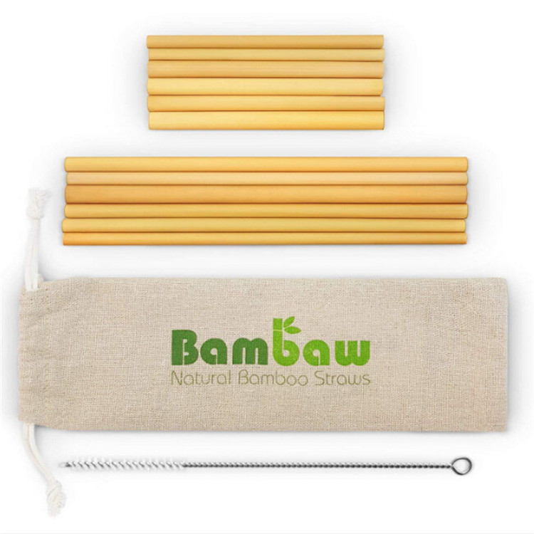 2024 hot selling bamboo straws disposable straws drink use 100% nature bamboo used