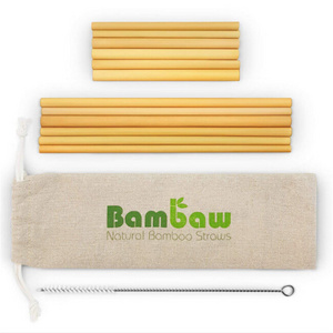 2024 hot selling bamboo straws disposable straws drink use 100% nature bamboo used