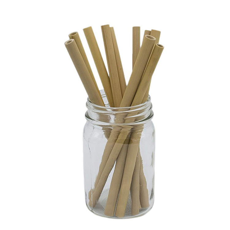 2024 hot selling bamboo straws disposable straws drink use 100% nature bamboo used