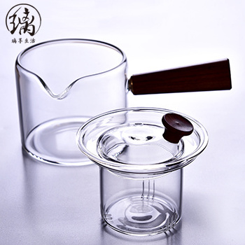 Wholesale popular arabic coffee and tea hand makeheat holding glass teapot