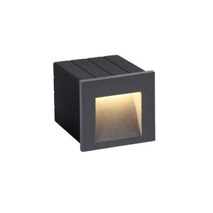 High quality recessed square stair wall lamp IP65 3w waterproof led outdoor step light