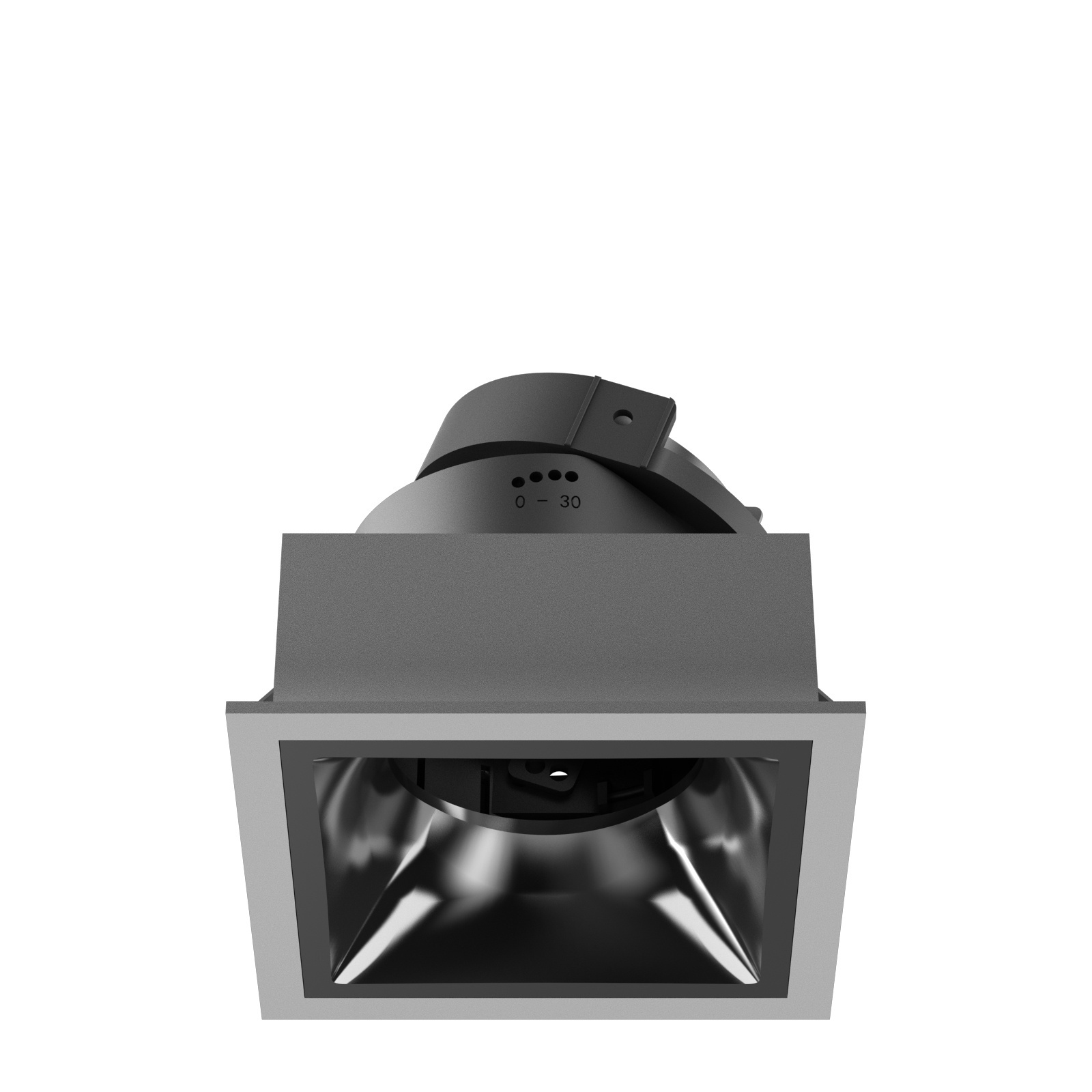 2 head halogen MR16 and GU10 recessed downlight pot lights frame MR16 fixture and GU10 square hotel ceiling lighting