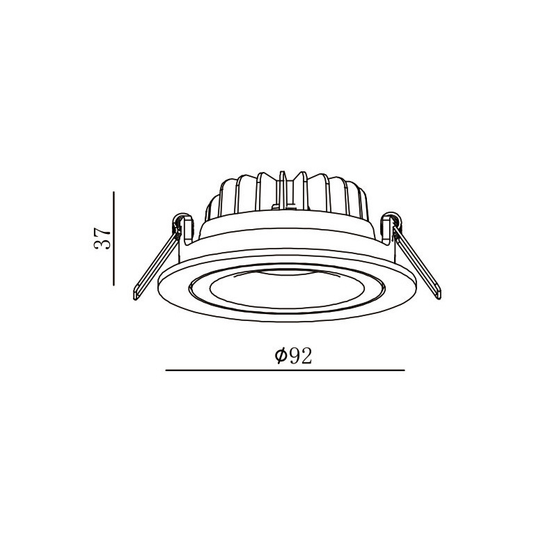 Hot sale good quality 7w 10w slim retrofit led downlight recessed cob led downlight