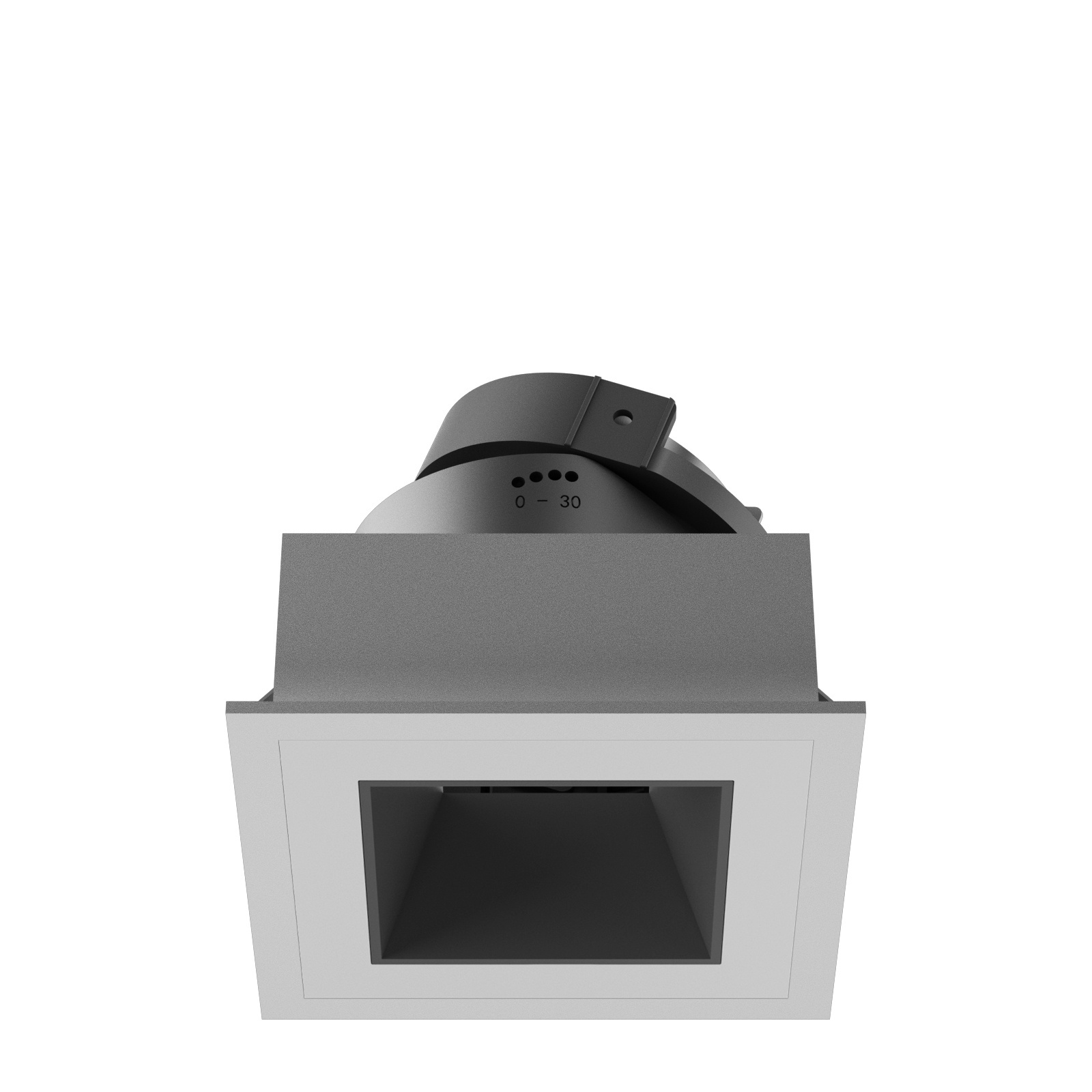 2 head halogen MR16 and GU10 recessed downlight pot lights frame MR16 fixture and GU10 square hotel ceiling lighting