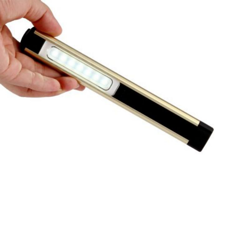 Dest rechargeable penlight flashlight easy to carry everywhere back with magnet inspection lamp USB working lamp